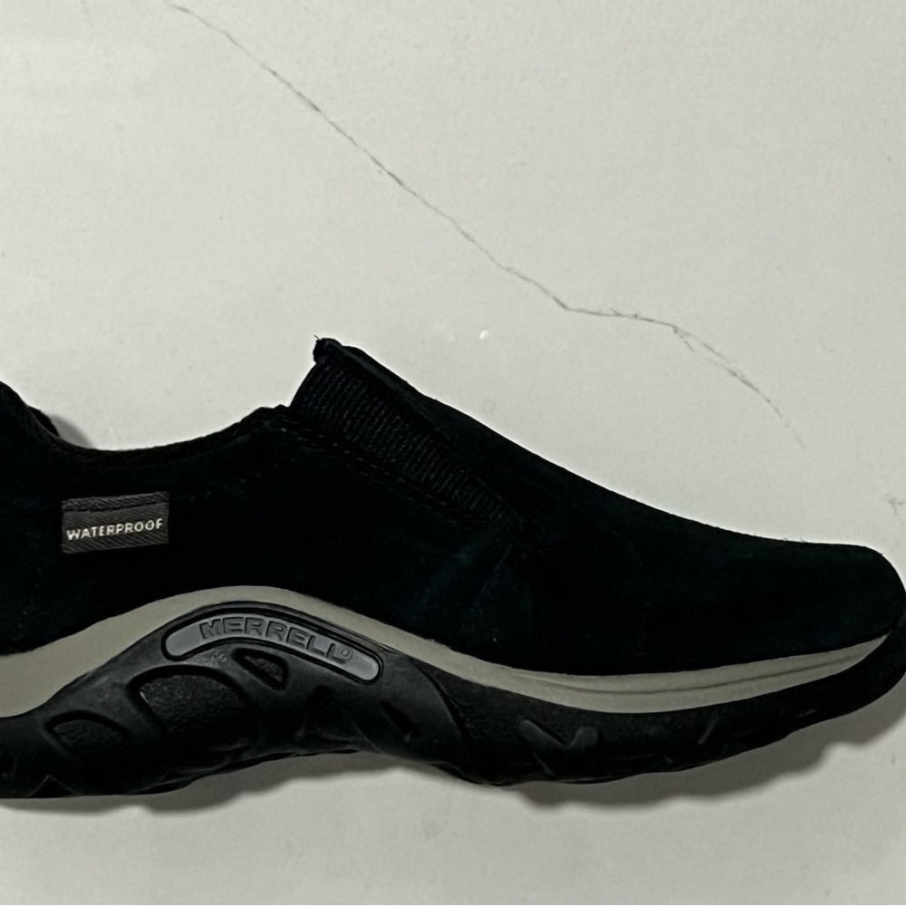 Kids Merrell Black Loafers Slip-Ons Classic Design